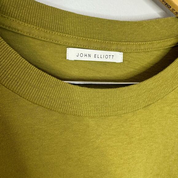 John Elliot SL University Tee Long Sleeve Crew Neck T-Shirt Casual Green XXL - Picture 7 of 11